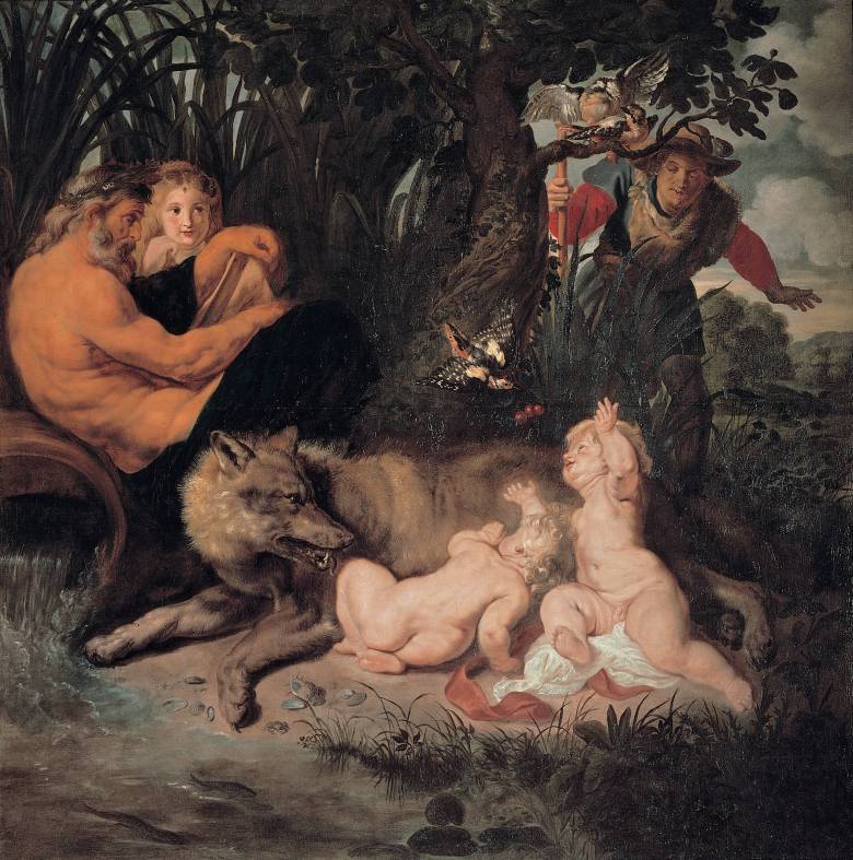 A római mondában Mars isten és Rhea Silvia ikergyermekei – az anyafarkas által felnevelt Romulus és Remus – alapították Rómát • Peter Paul Rubens: Romulus és Remus, 1616 • Kép forrása: Wikipédia