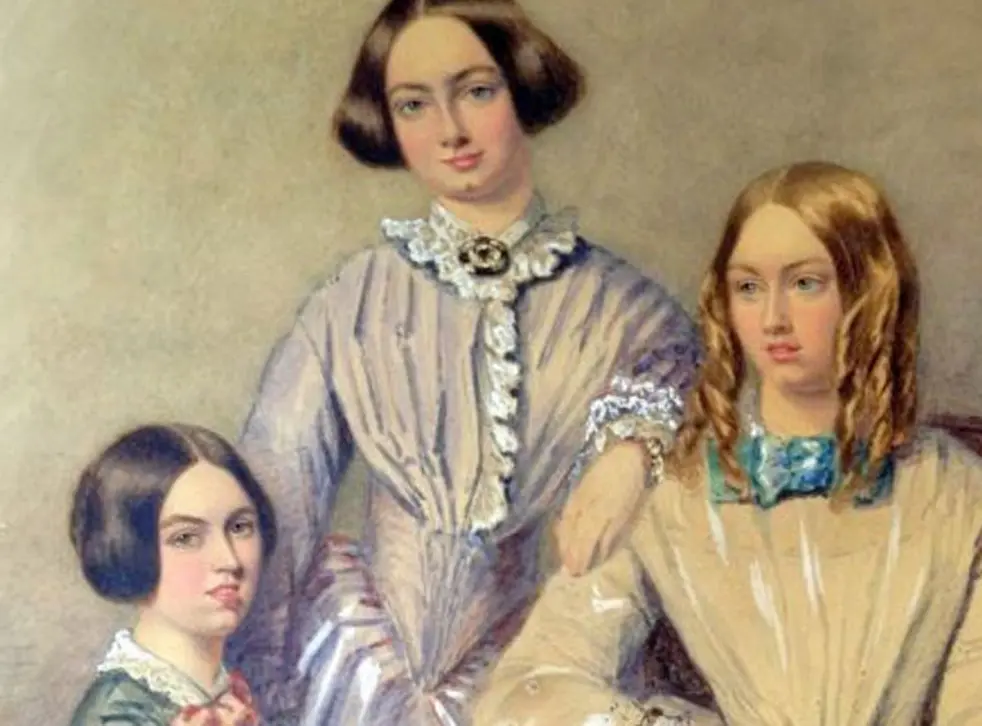A regényíróként és festőként is tehetséges Charlotte, valamint a kora gyermekkoruktól verseket, történeteket író Anne és Emily Brontë • Kép forrása: independent.co.uk
