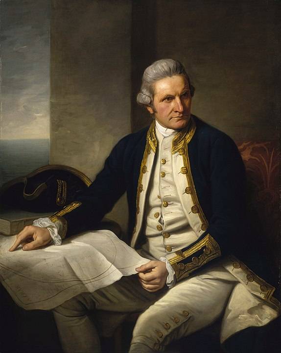 Nathaniel Dance-Holland: Cook kapitány (1776). Forrás: Wikipédia