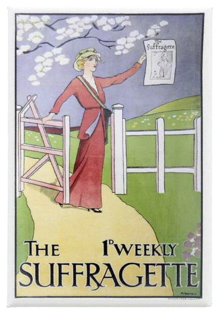 A Nők Társadalmi és Politikai Szövetségének (WSPU) sajtóorgánumát népszerűsítő poszter (1910-es évek)